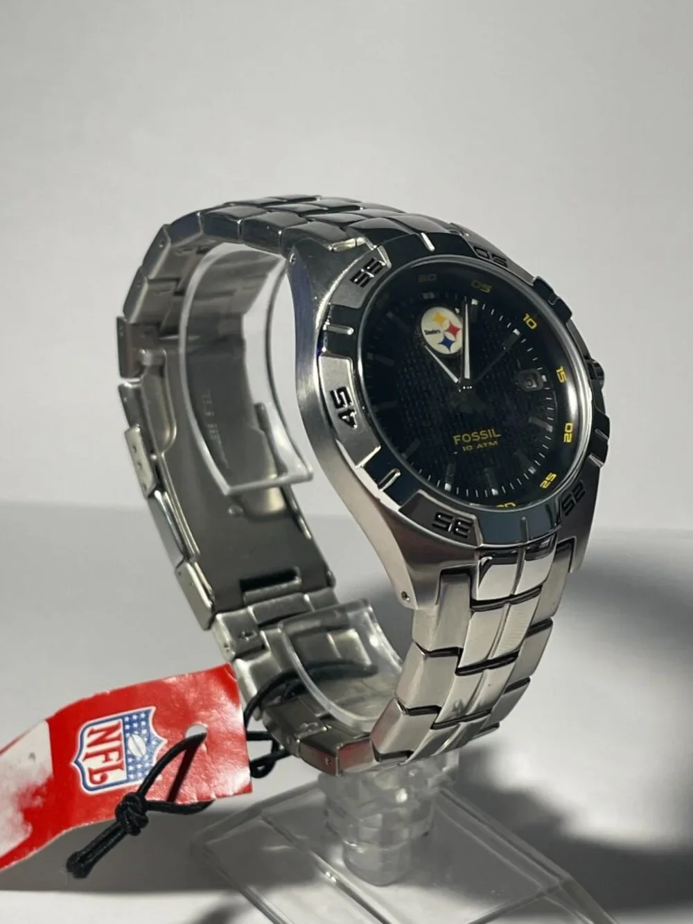 Pittsburgh Steelers NFL Stainless-Steel Watch by Fossil NEW (RARE)